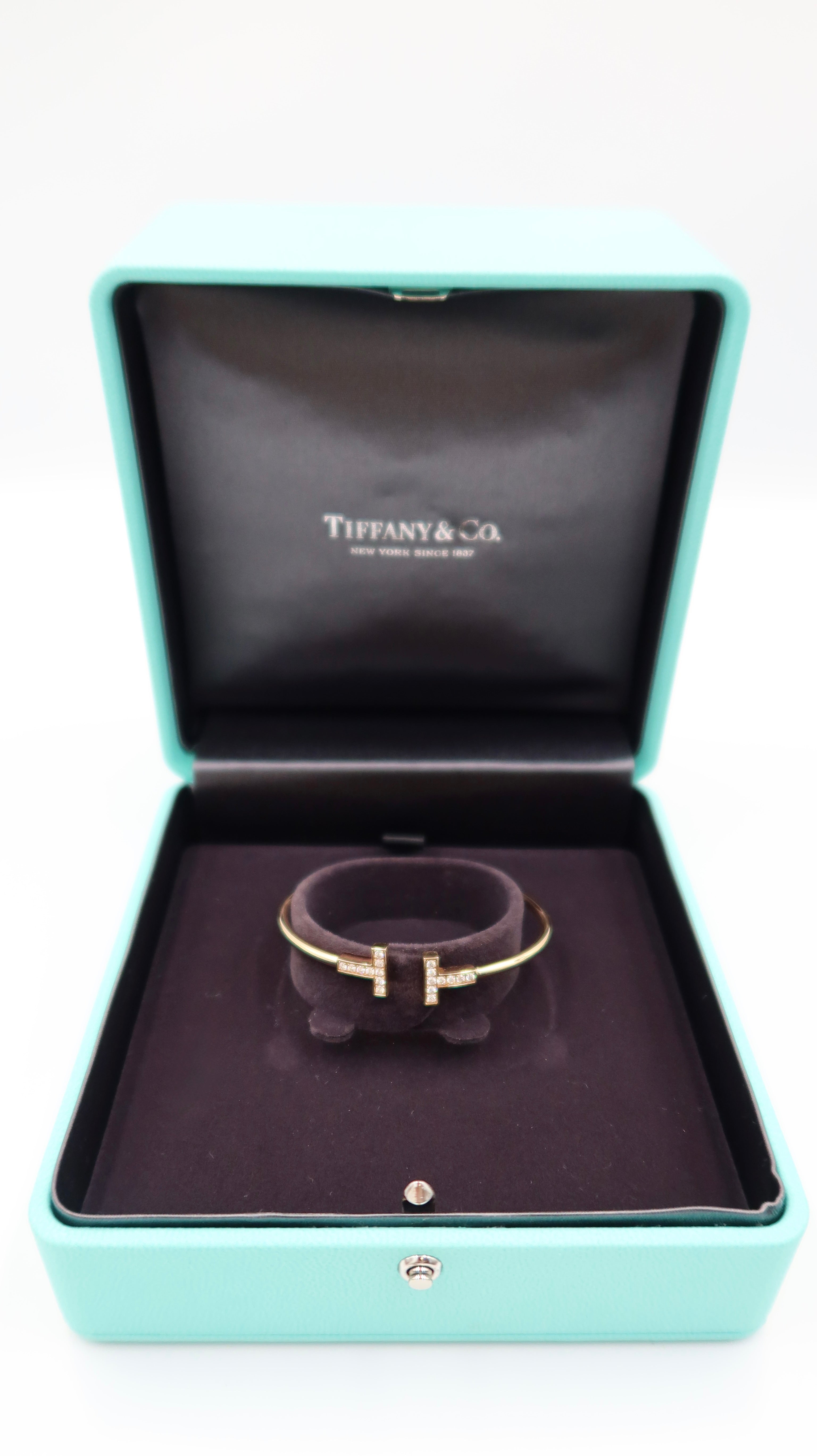 Tiffany & Co. Tiffany T Bracelet (18KYG/Diamonds)