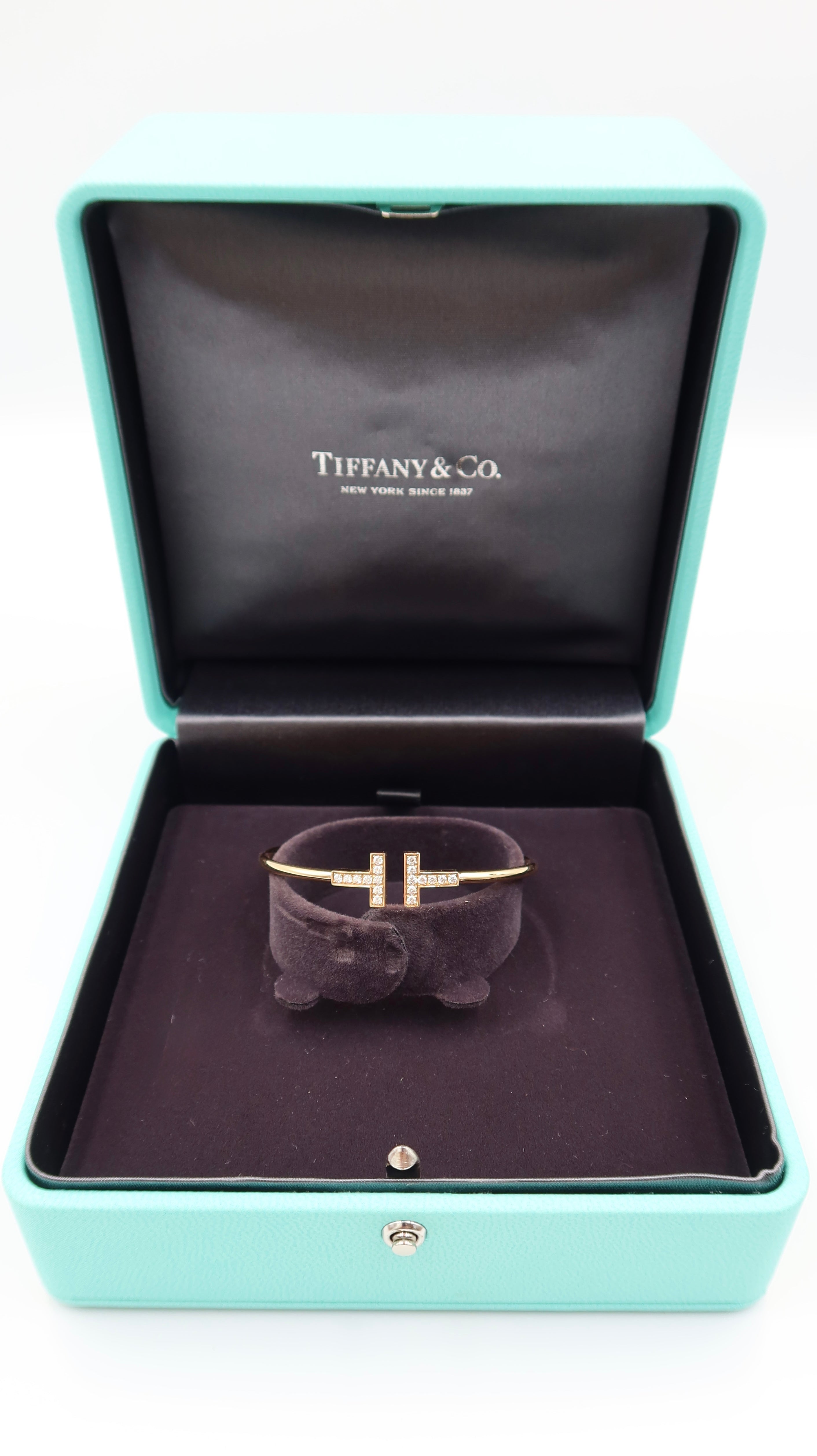 Tiffany & Co. Tiffany T Bracelet (18KYG/Diamonds)
