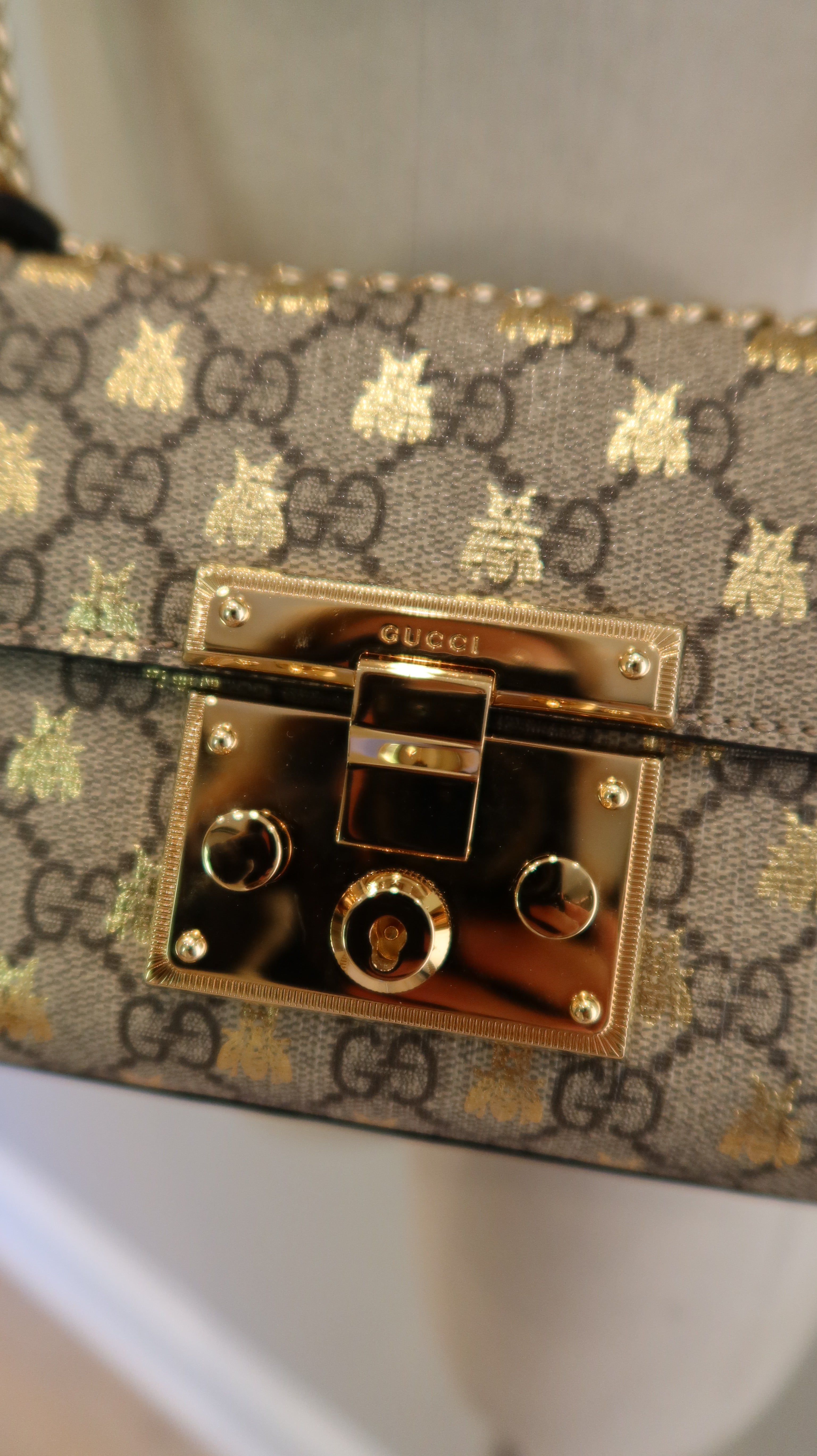 Gucci GG Supreme Padlock Bag
