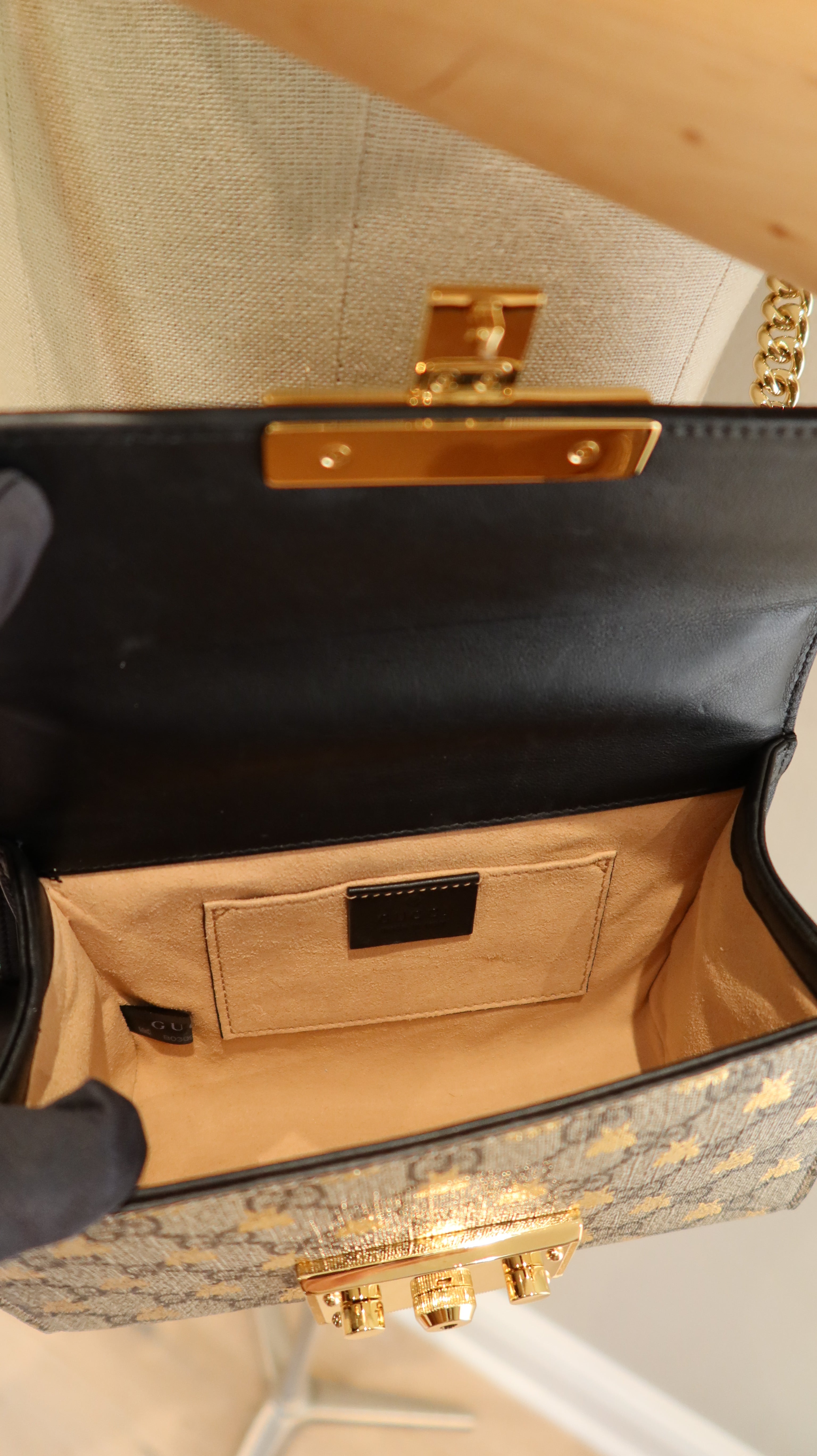 Gucci GG Supreme Padlock Bag
