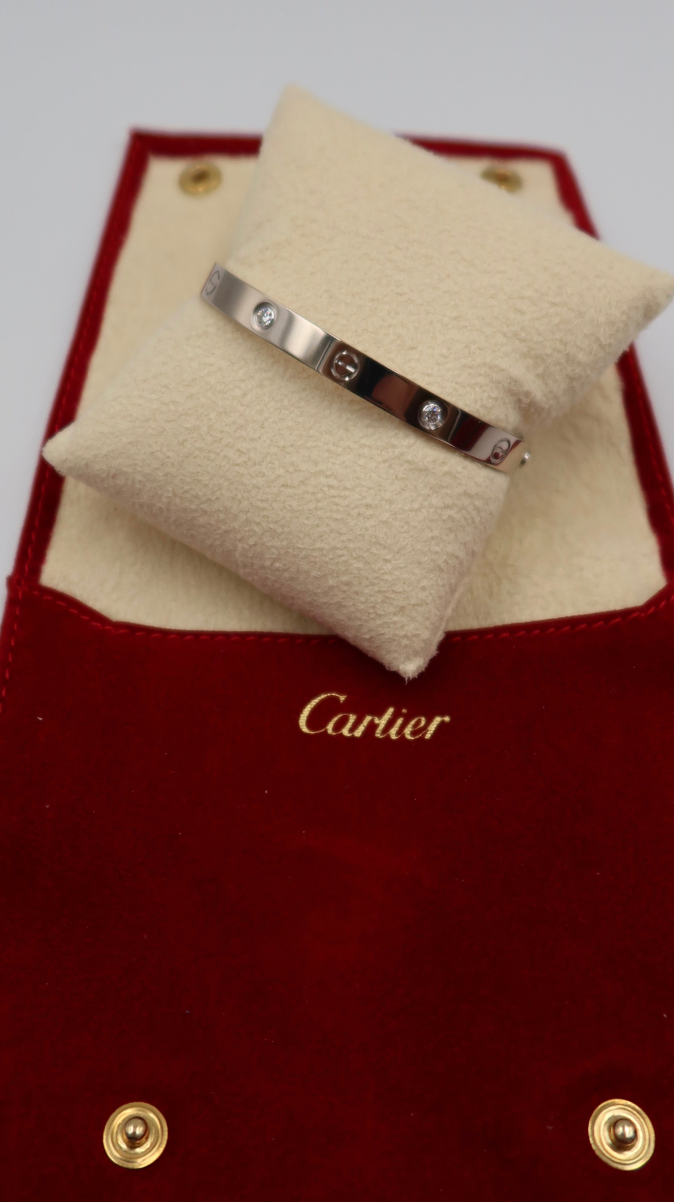 Cartier Love Bracelet Half Diamonds (WG/18)