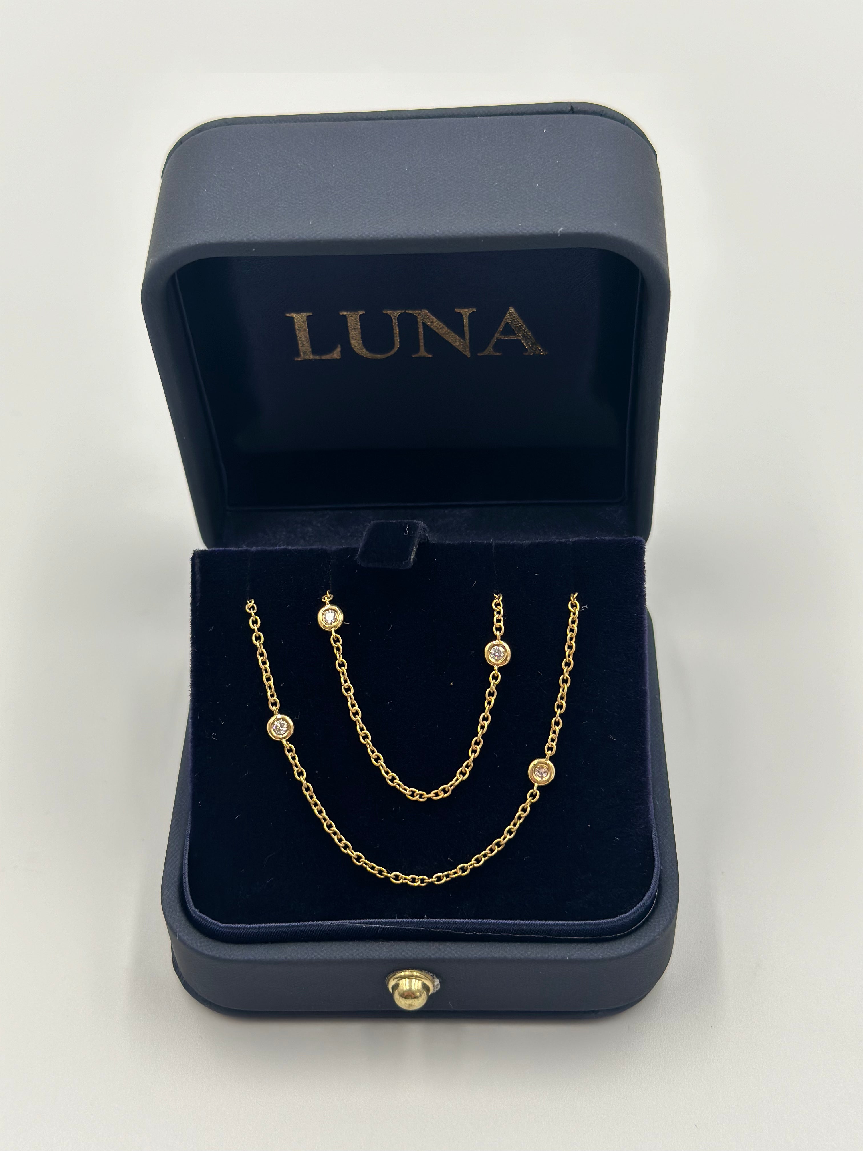 Luna 18ct Diamonds by the Yard Chain