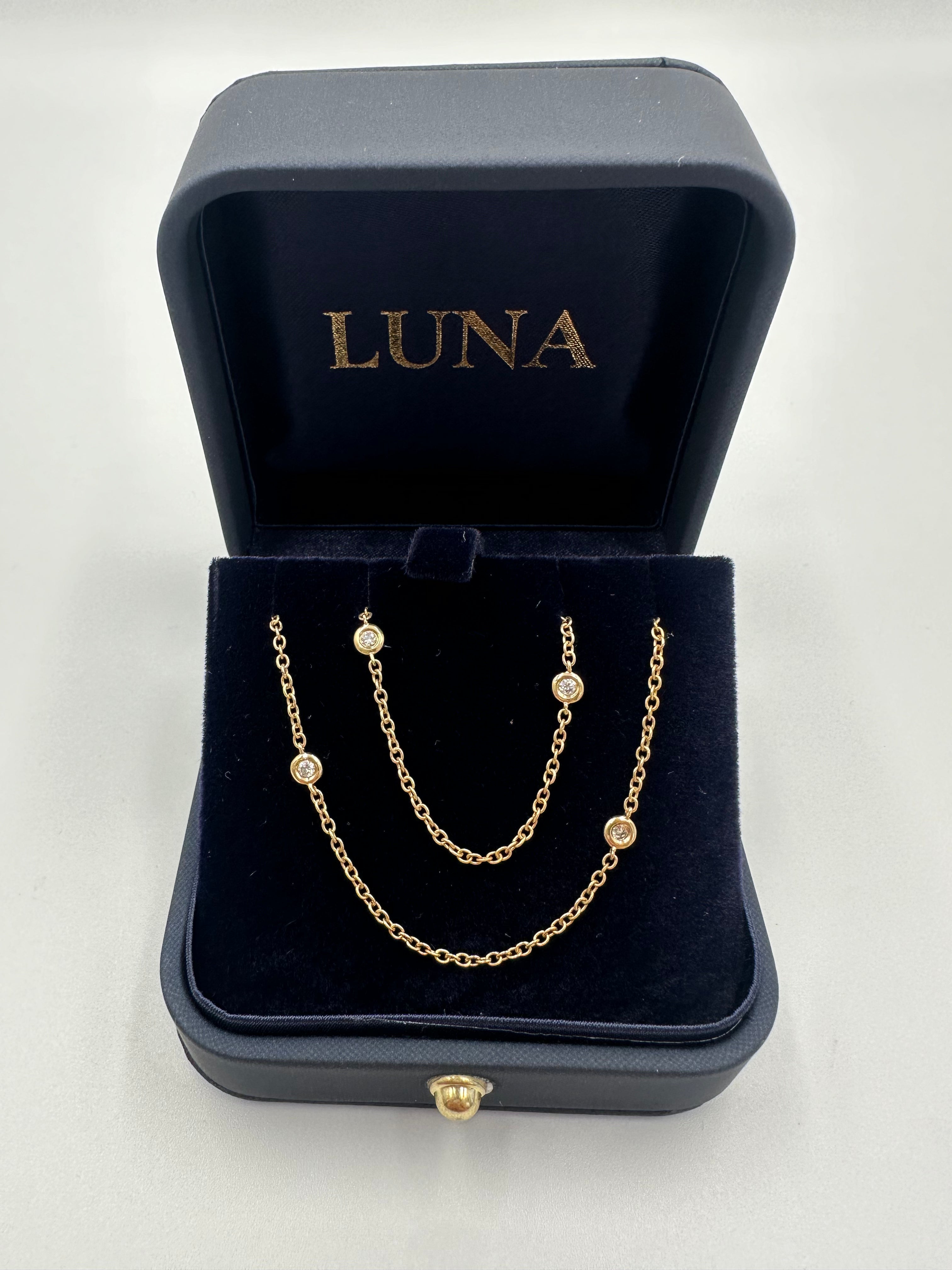 Luna 18ct Diamonds by the Yard Chain