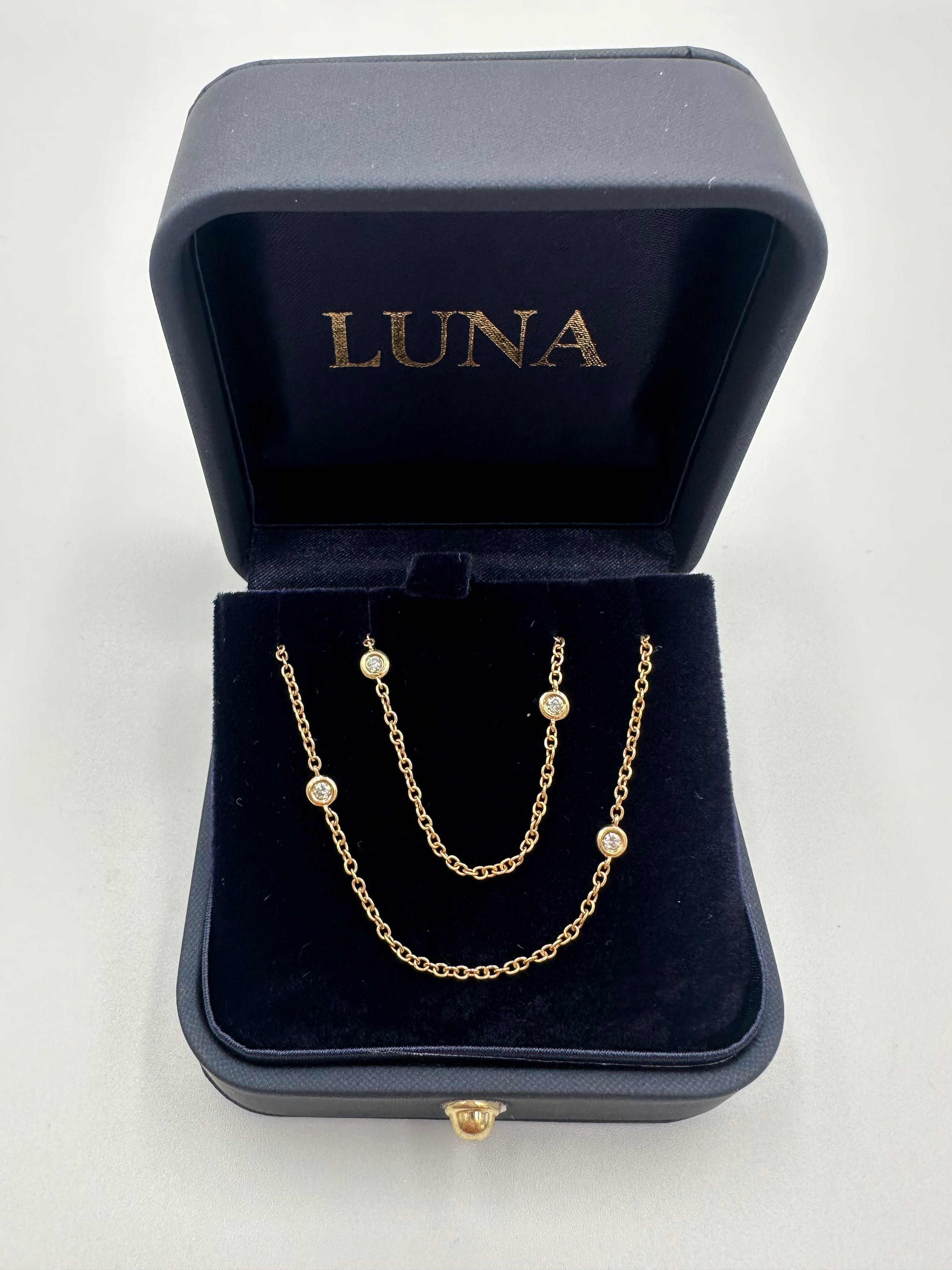 Luna 18ct Diamonds by the Yard Chain