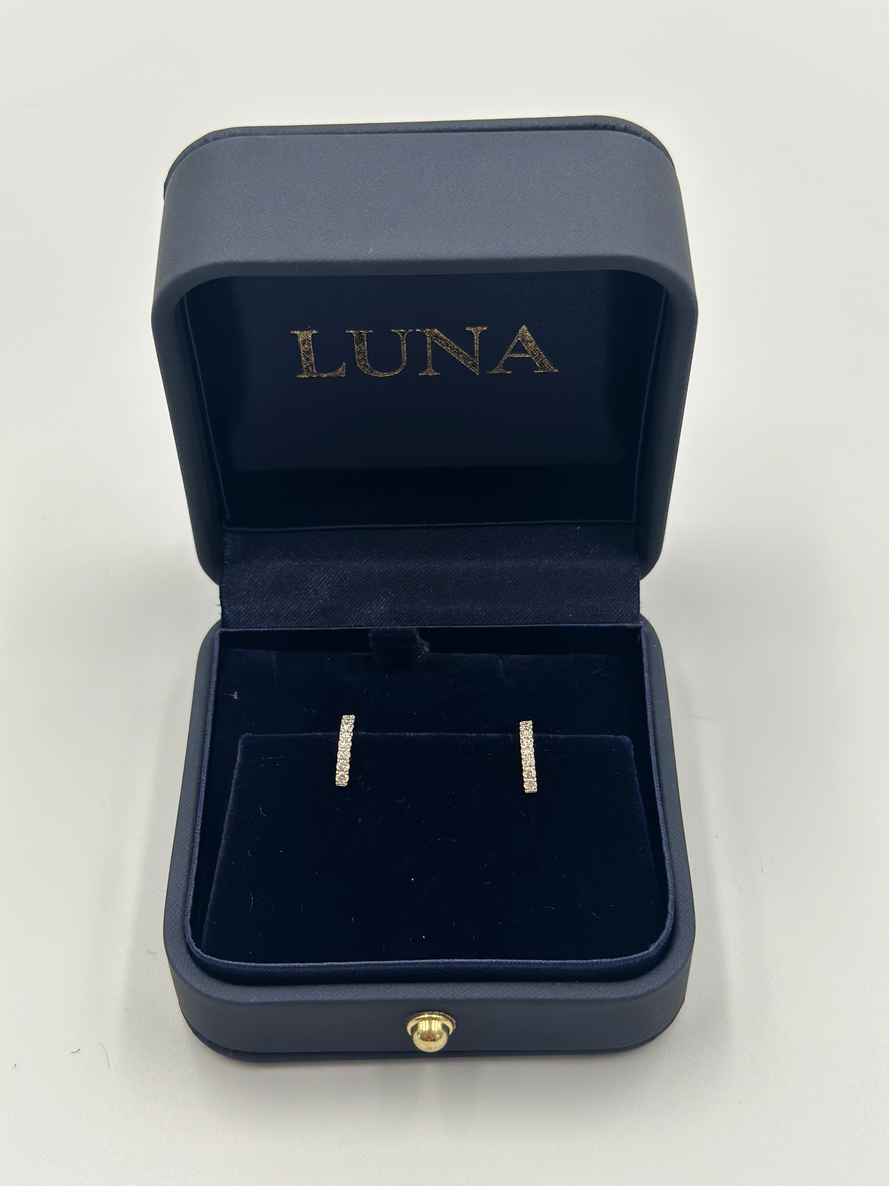 Luna 18ct Diamond Huggies