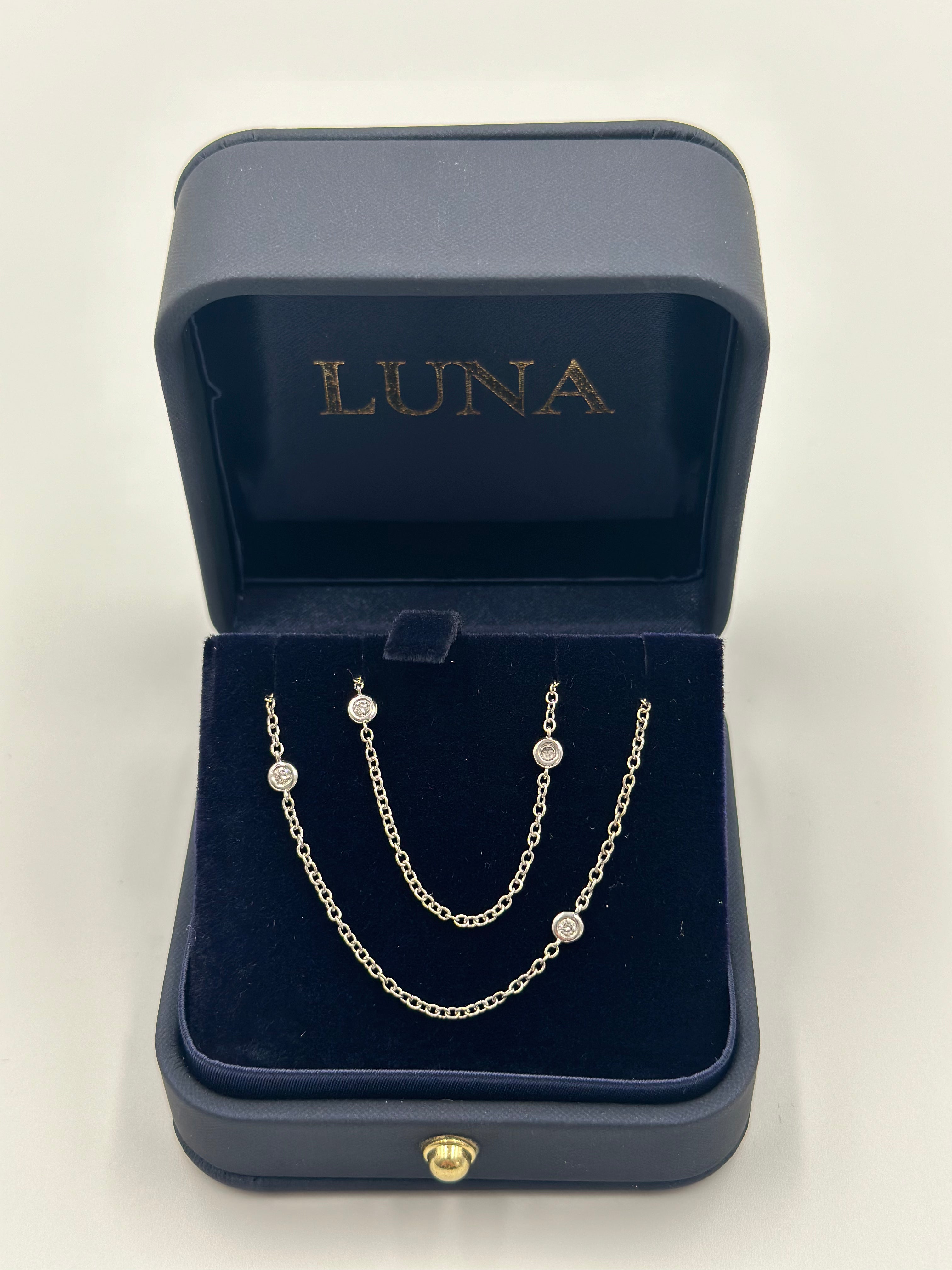 Luna 18ct Diamonds by the Yard Chain