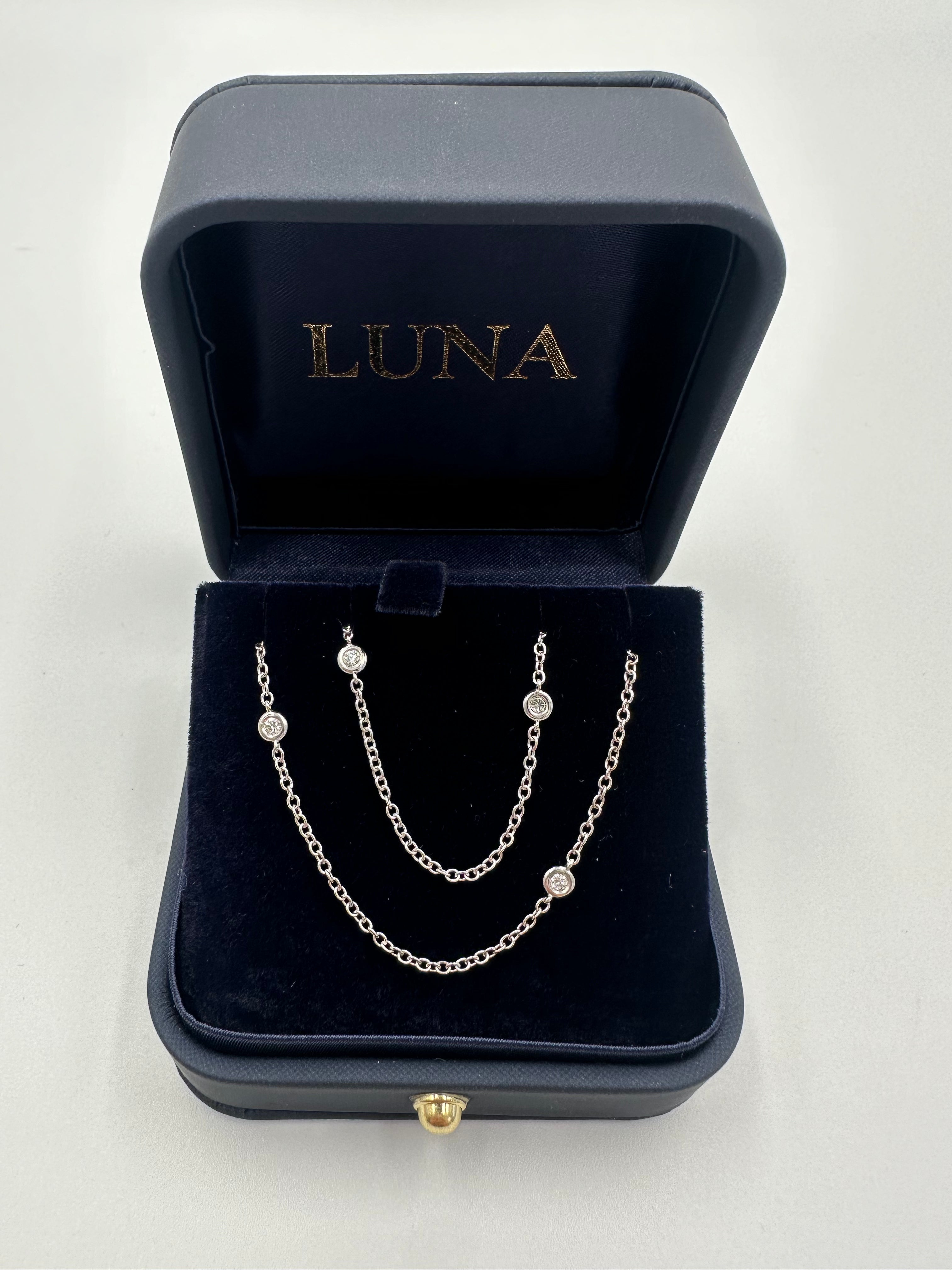 Luna 18ct Diamonds by the Yard Chain