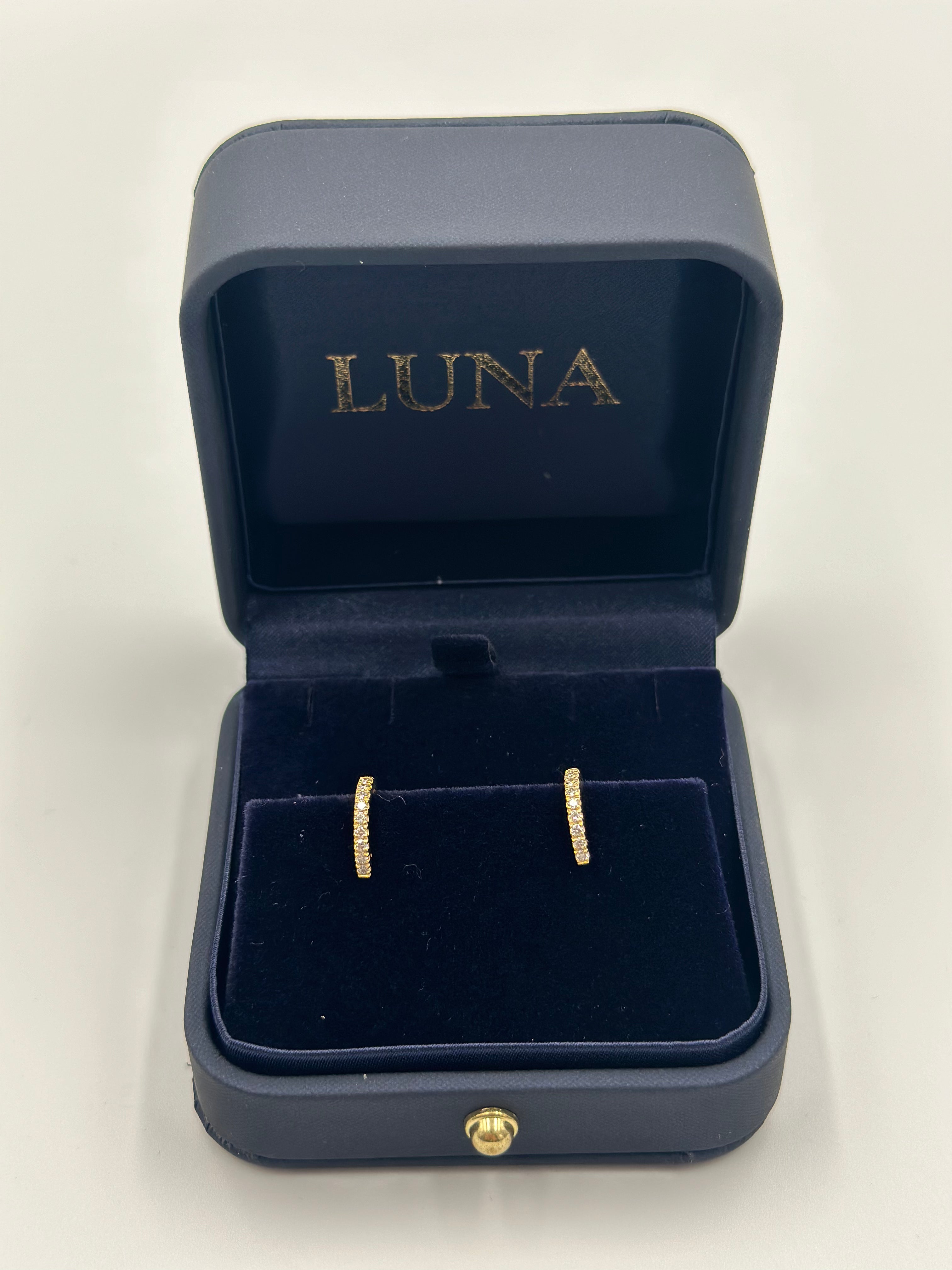 Luna 18ct Diamond Huggies