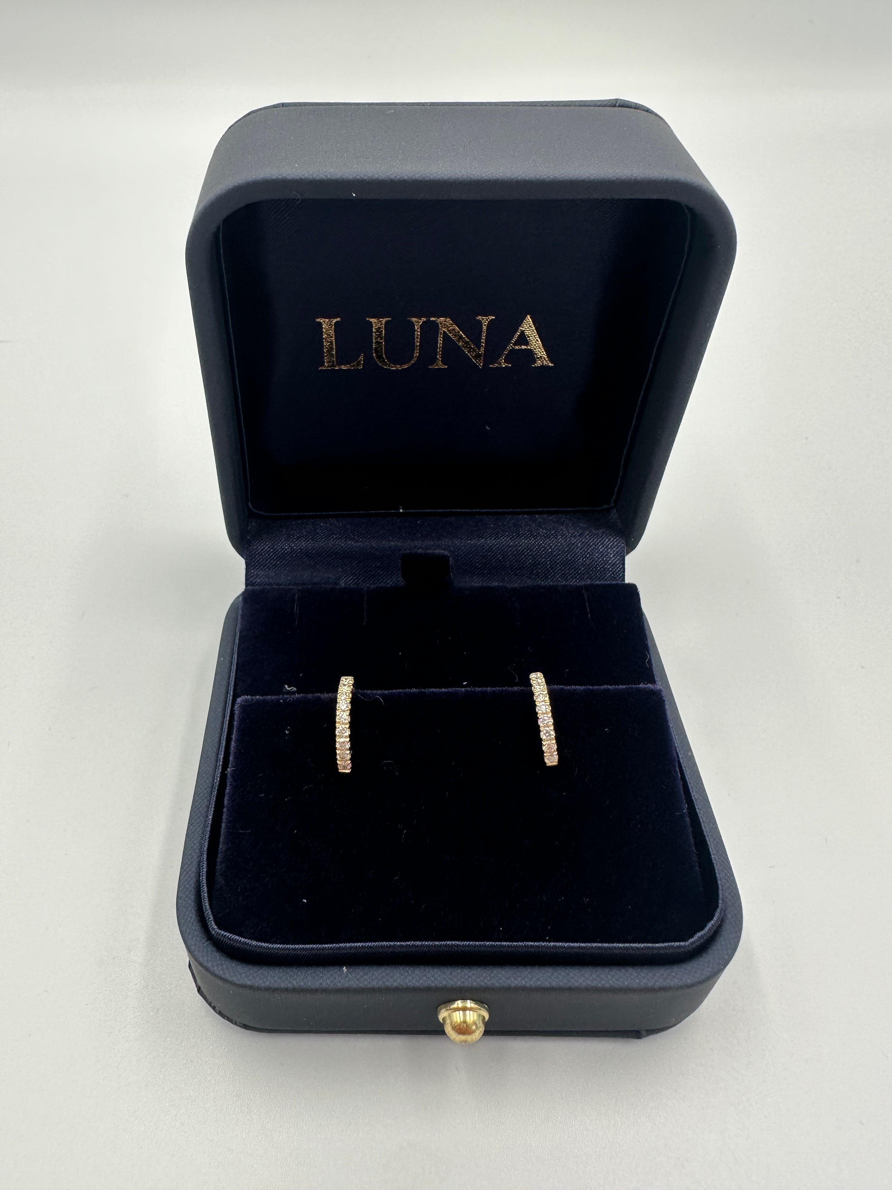 Luna 18ct Diamond Huggies