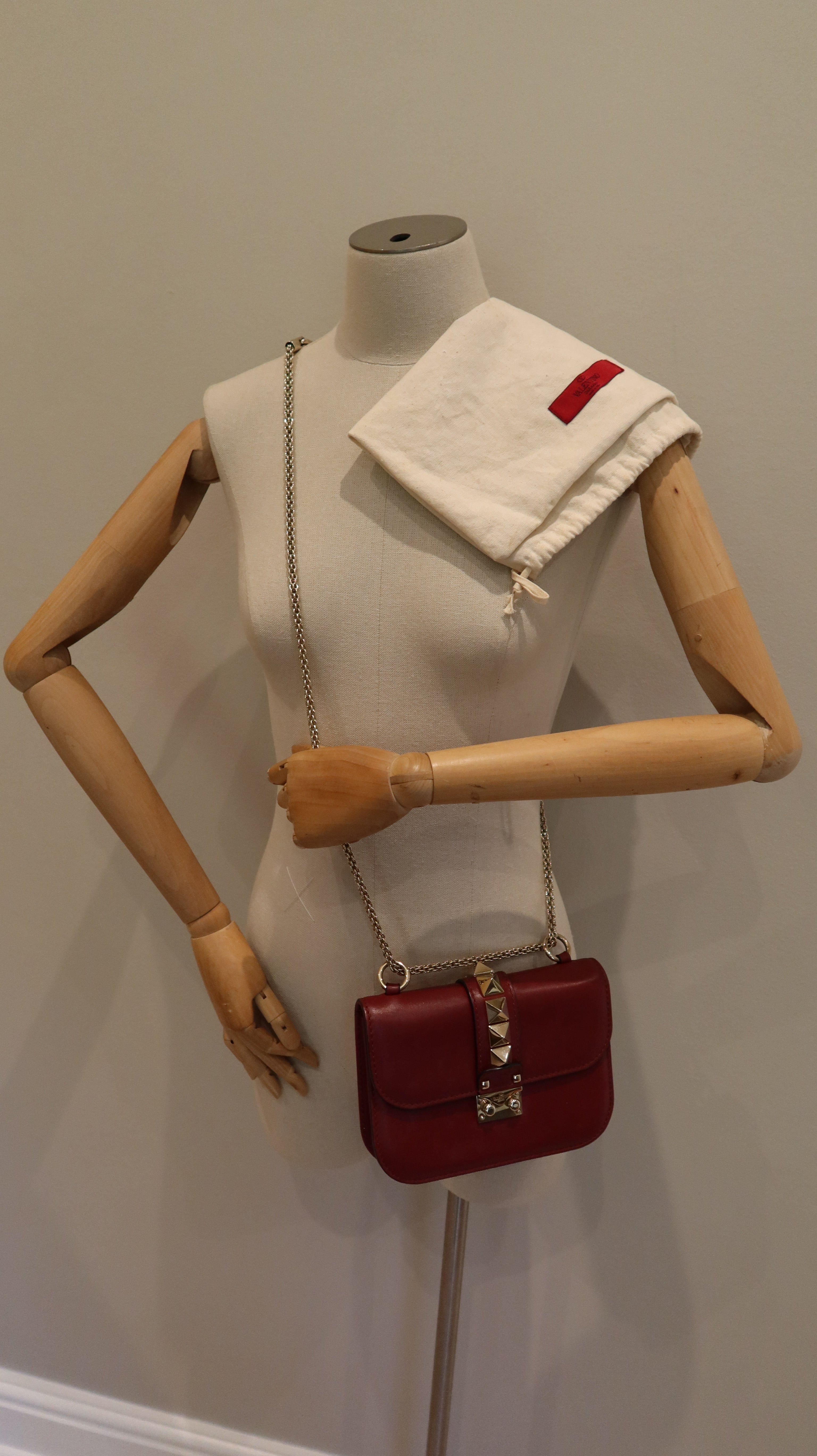 Valentino Rockstud Glam Lock Flap Bag