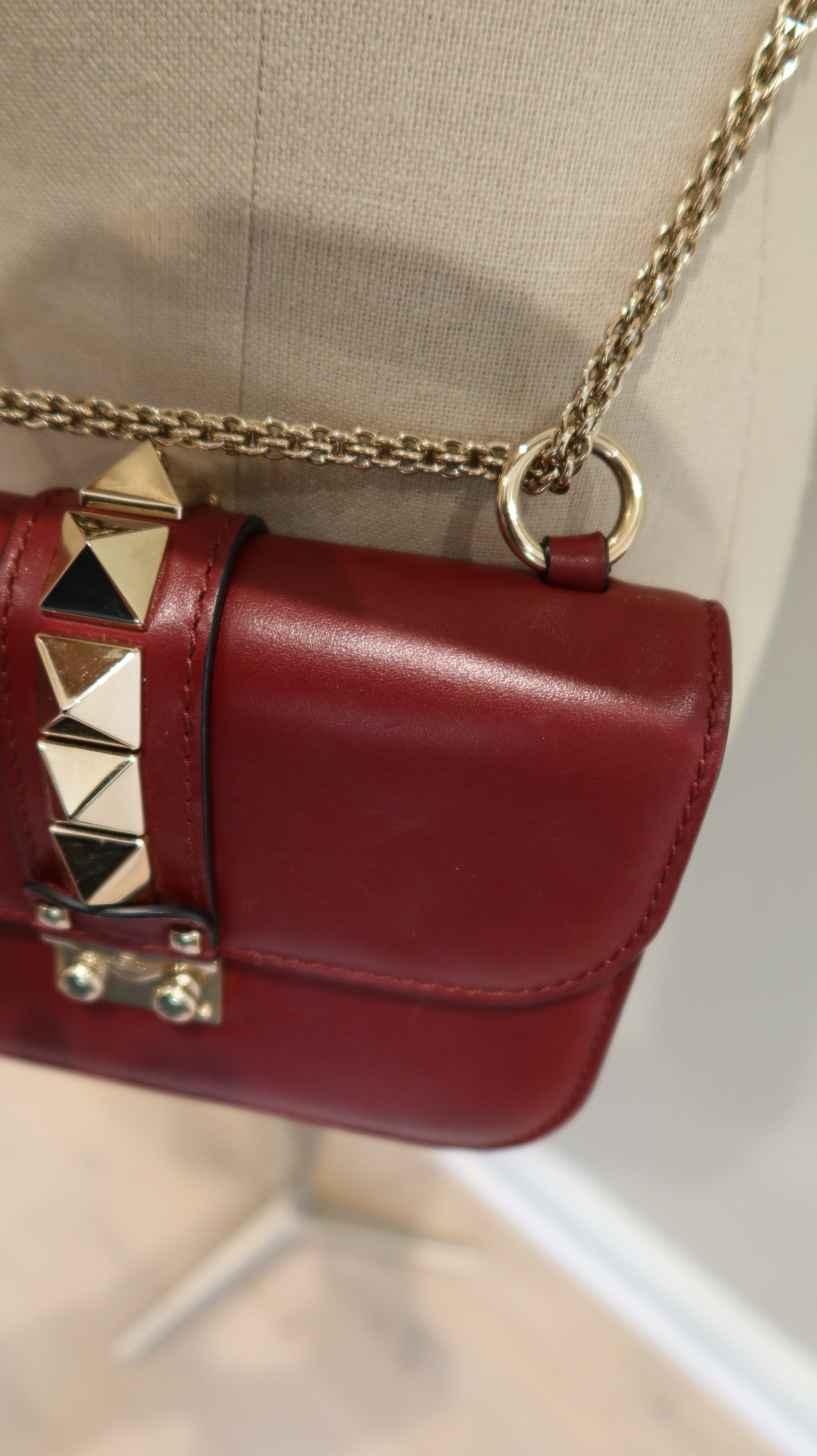 Valentino Rockstud Glam Lock Flap Bag