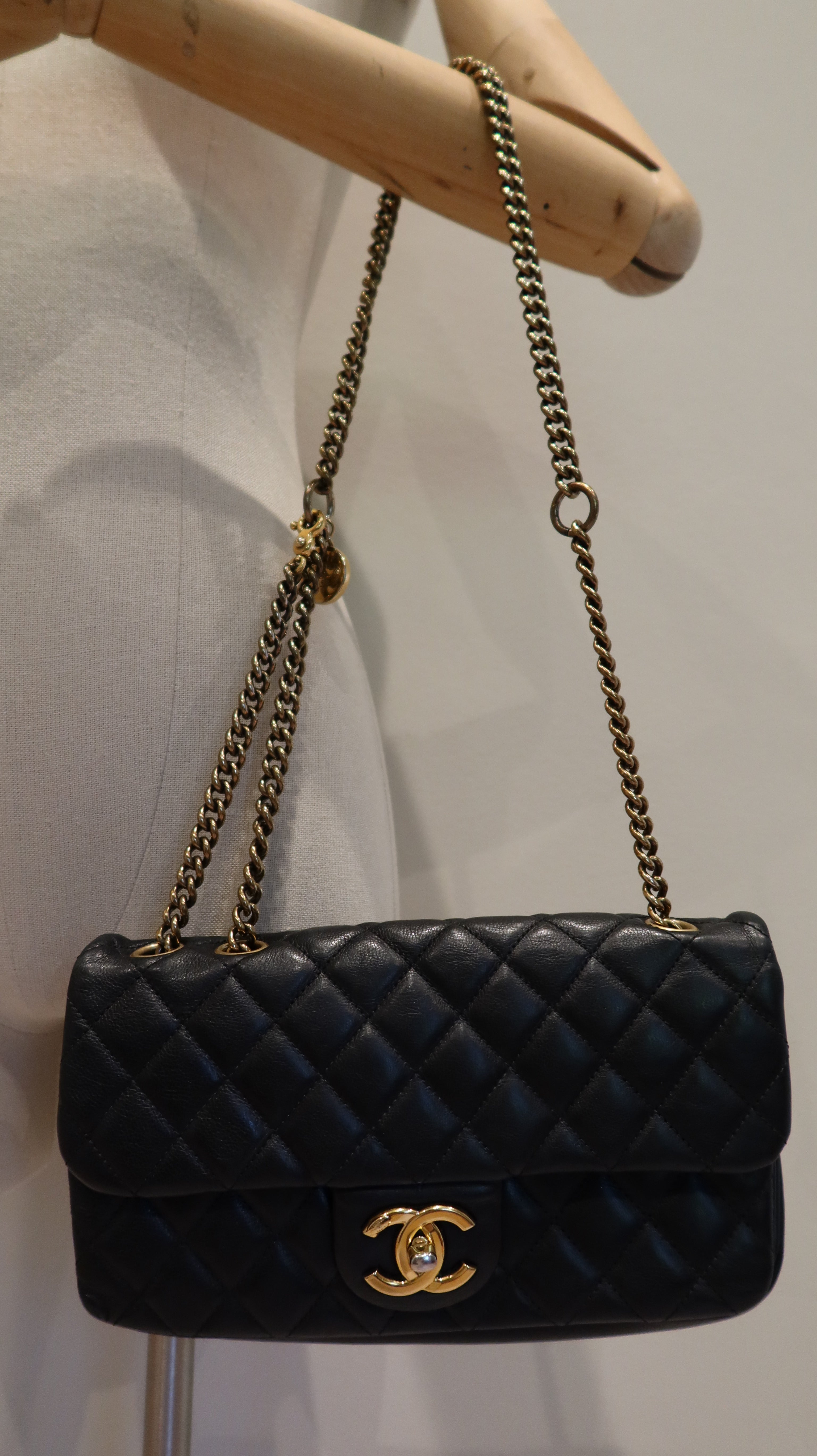 Chanel East West Flap Bag