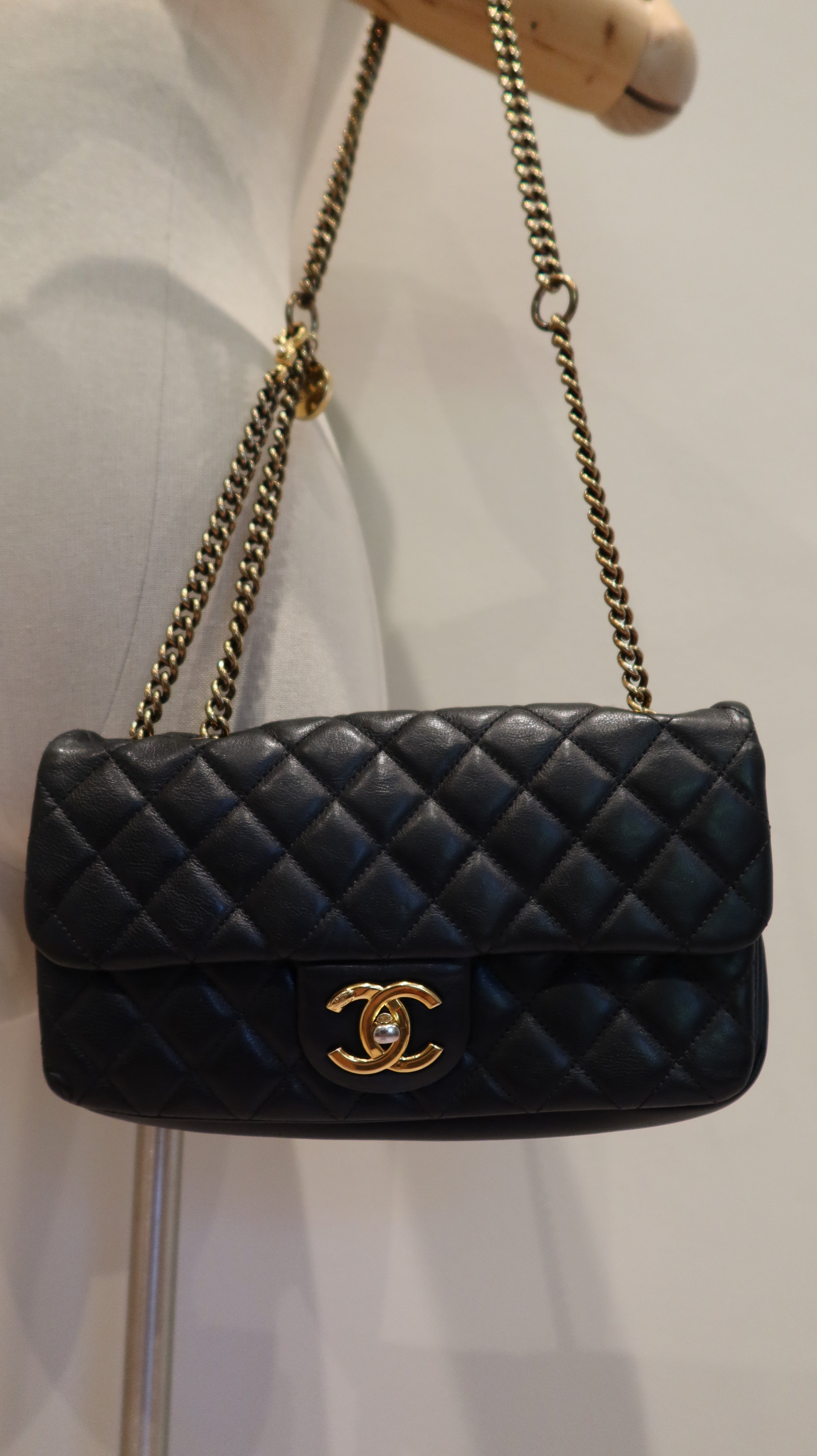 Chanel East West Flap Bag
