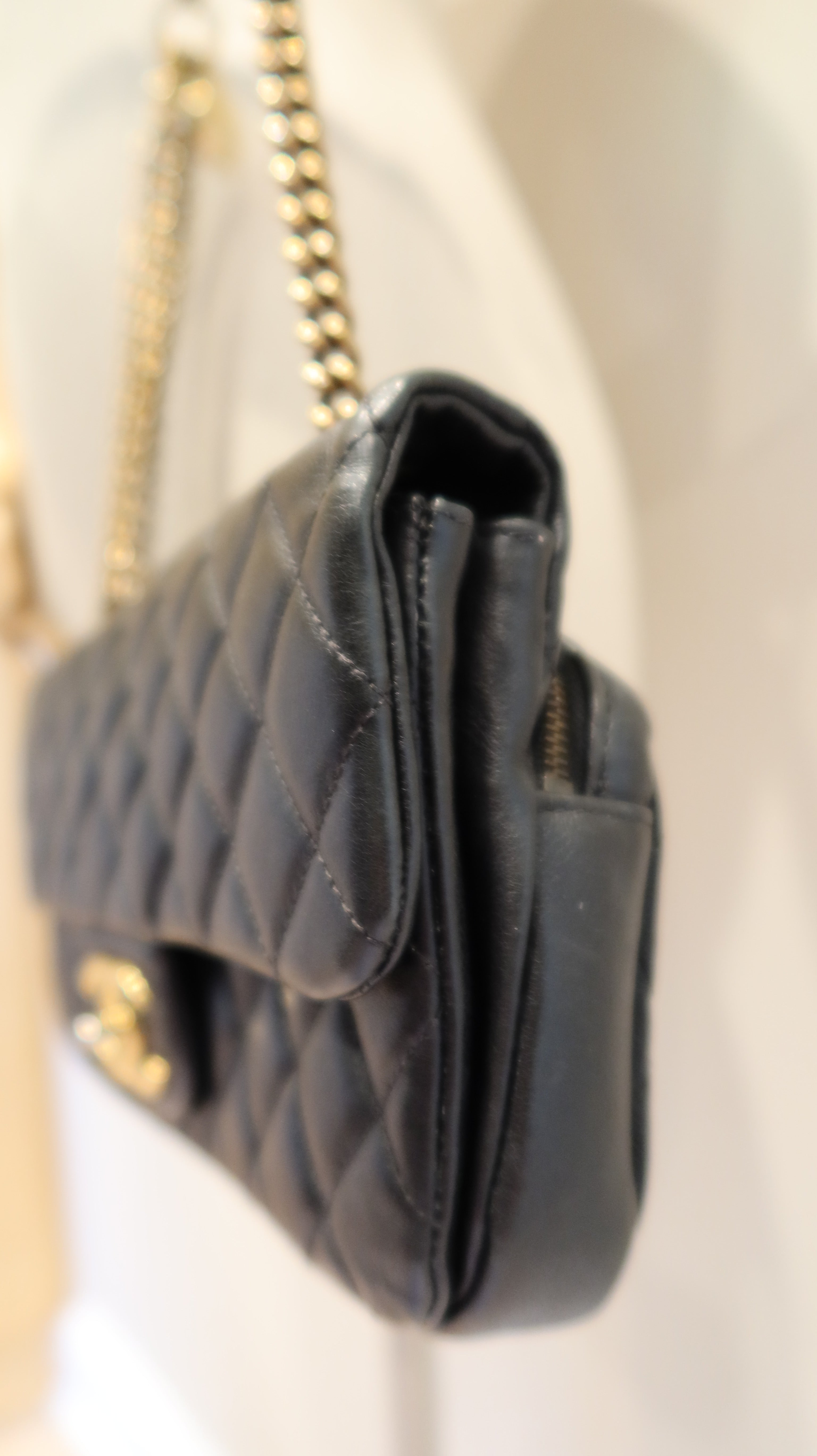 Chanel East West Flap Bag